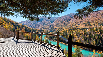 喀纳斯河观景台