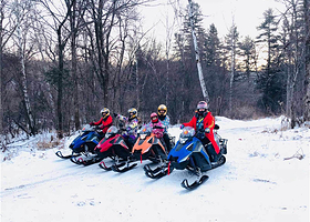 东北越野车雪地摩托车穿越