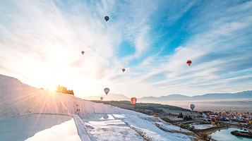 棉花堡热气球体验