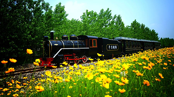 信阳鸡公山平汉铁路老火车