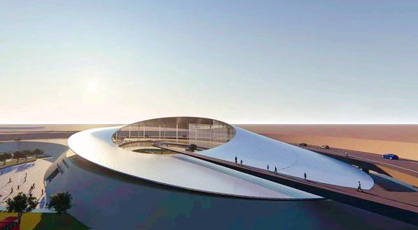 沙坡头旅游景区时空之门