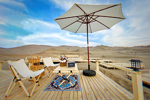 敦煌鸣沙山大漠秘境野奢沙漠露营基地