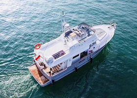 鱼山鱼海青岛前海海上观光游览