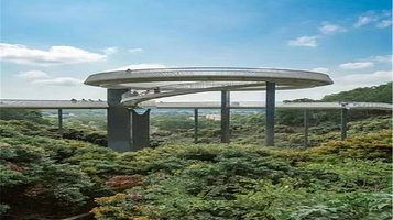 北湖湿地公园天空玻璃悬廊