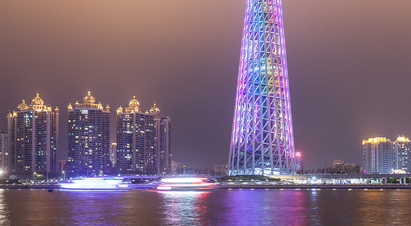 珠江夜游海心沙西区码头