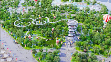 万平口空中漂流水滑道