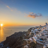 圣托里尼海上日落环线