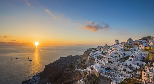 圣托里尼海上日落环线