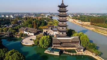 乌镇西栅景区-白莲塔