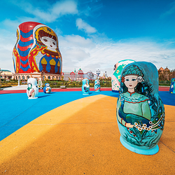 满洲里套娃景区