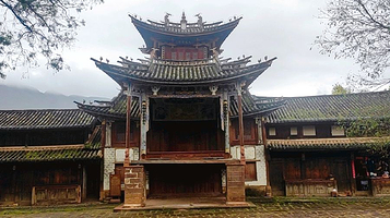 沙溪古镇-四方街戏台