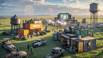 乌兰布统超级盛宴机车公园