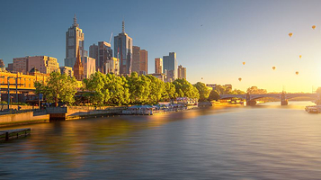 墨尔本市区热气球