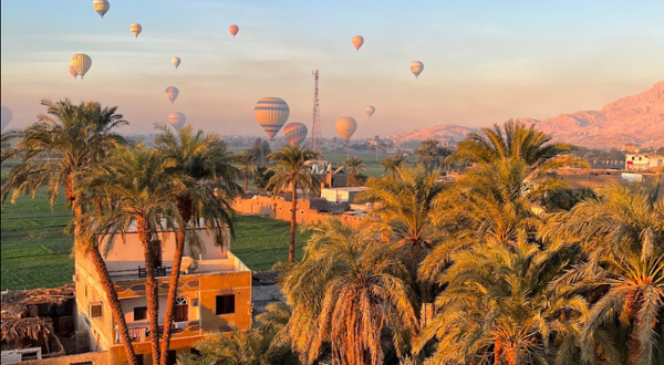 Ballooning over Luxor Hot Air Balloon