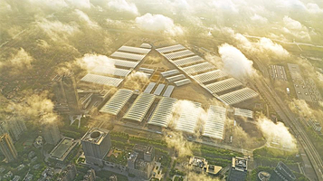 上海新国际博览中心-室外展览馆