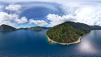 Lake Crescent Welcome Sign