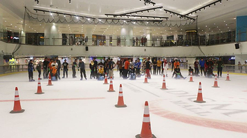 Blue Ice Skating Rink