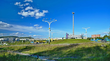 A Memorial Sign at the Entrance to the City of Murmansk