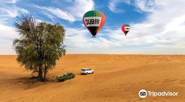 迪拜热气球飞行