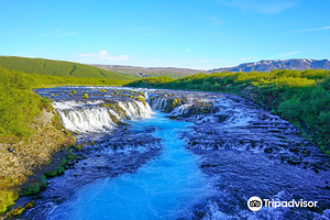 Bruarfoss Waterfall 蒂芬尼藍瀑布