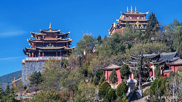 独克宗古城-古城藏经堂