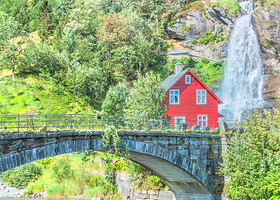 Steinsdalsfossen Waterfall