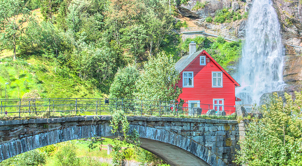 Steinsdalsfossen Waterfall