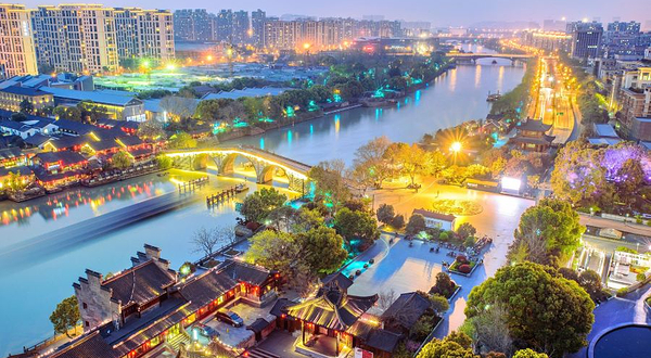 杭州运河夜游
