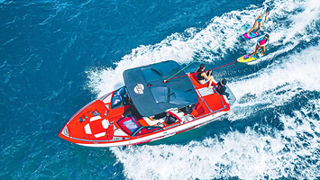 爱上水索道滑水