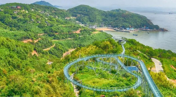 玉环炮台滨海高空漂流