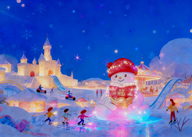 哈尔滨外滩雪人码头