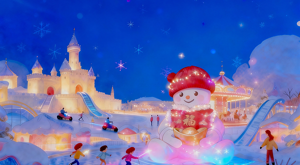 哈尔滨外滩雪人码头