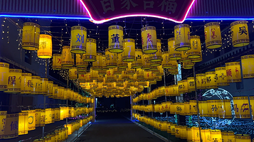 拉萨曲水秀色才纳千灯之夜