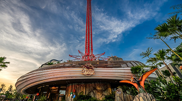 曼谷河畔码头夜市 ：空中飞轮