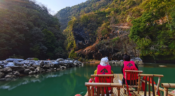 仙门奇峡竹筏漂流