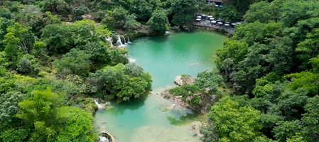 蓝洞瀑布咖啡主题园区