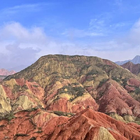 兰州水墨丹霞旅游景区观景台