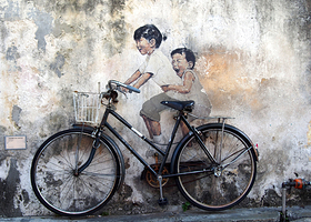 槟城街头艺术街区