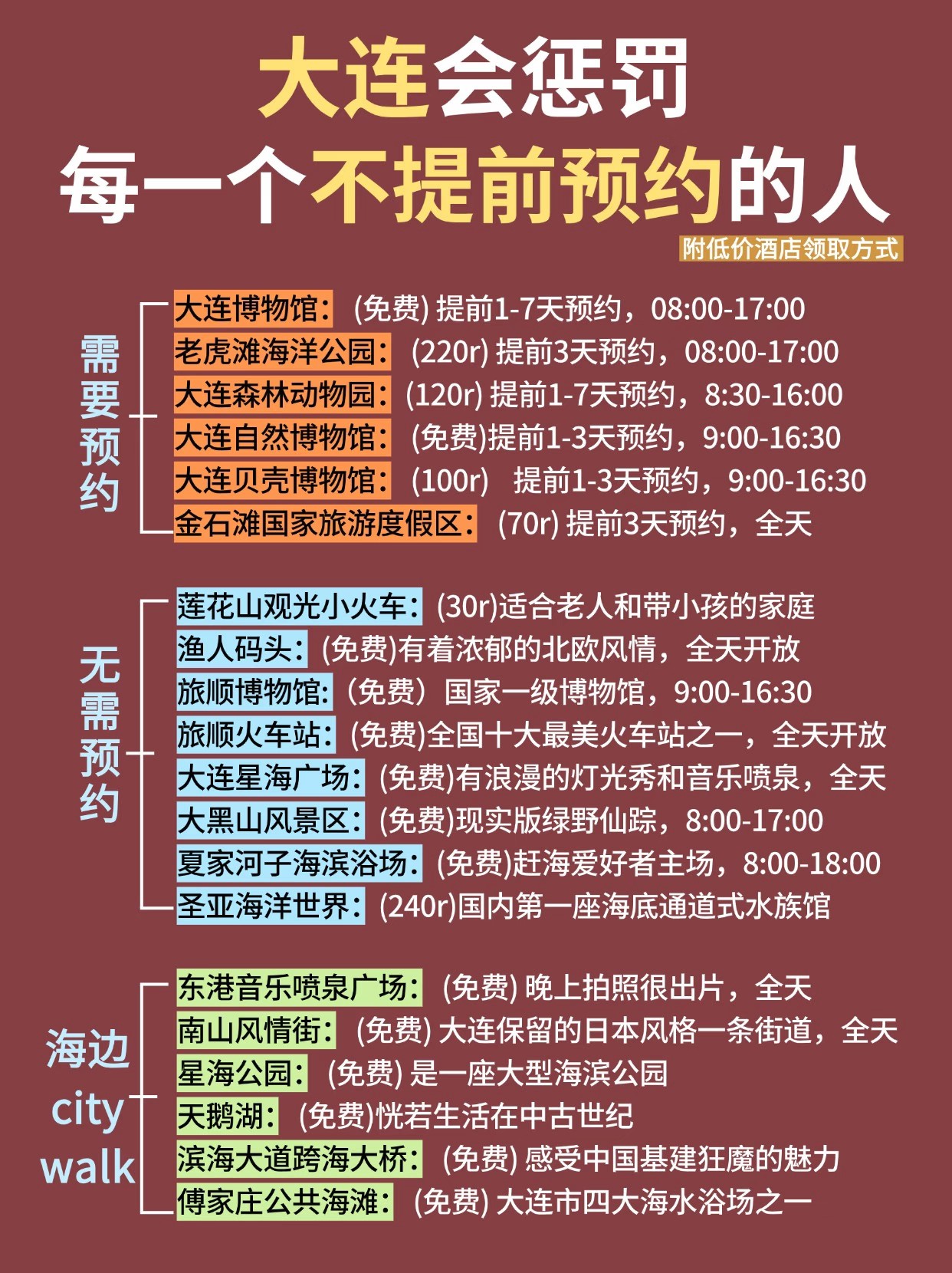 9-10月去大连旅游该怎么安排?