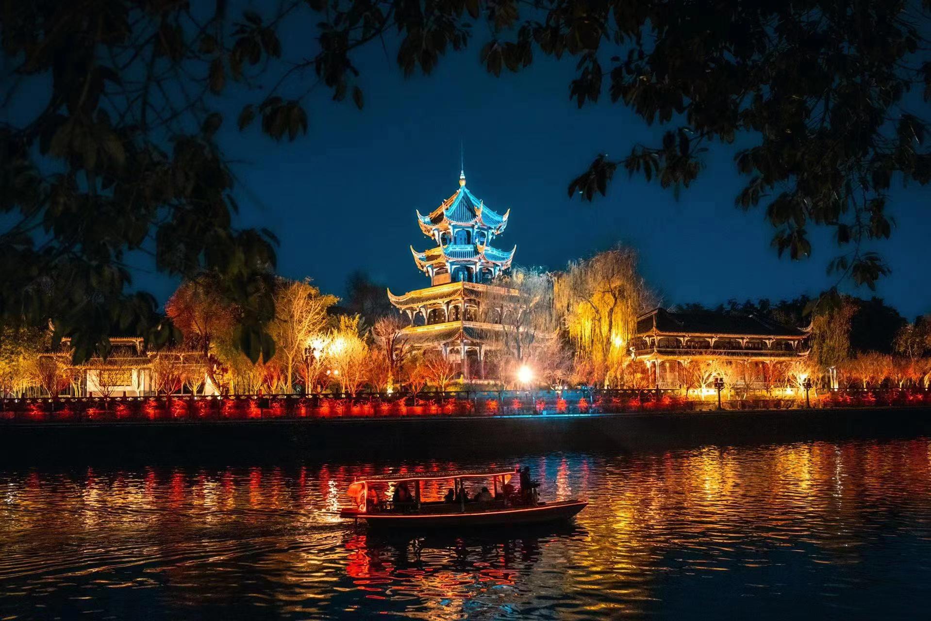 成都夜游锦江
