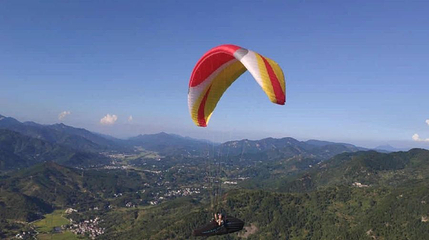 观天山滑翔伞飞行基地第 1 张图片