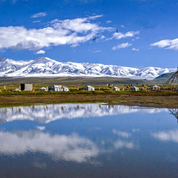 青海倒淌河景区