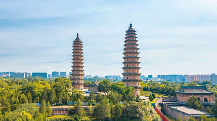 太原双塔寺-双塔博物馆第 1 张图片