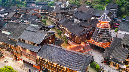 侗寨鼓楼第 1 张图片