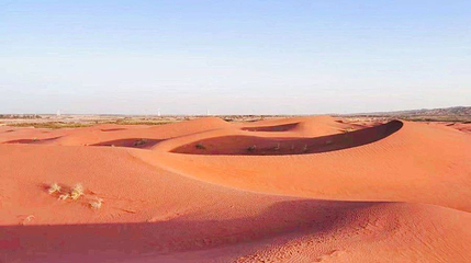 红沙漠红沙河景区第 1 张图片