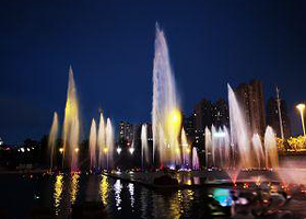 群力新区金河公园三期-音乐喷泉