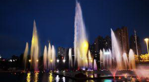 群力新区金河公园三期-音乐喷泉