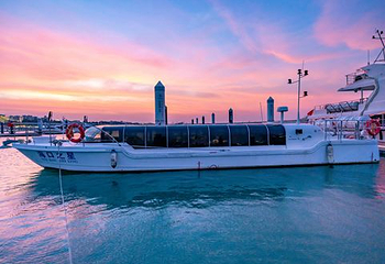 夜游海口湾第 1 张图片