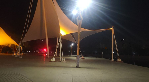 天鹅河景区-库尔勒风帆广场