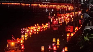 湄功市香蕉鞘水灯节